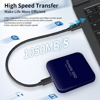 SSD mobile magnétique USB 3.1 haute vitesse 1 To/2 To Type-C, modèle X3 pour smartphones