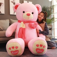 Ours en peluche super doux taille humaine avec rembourrage en coton PP pour anniversaire