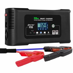 เครื่องชาร์จแบตเตอรี่รถยนต์แบบเสียบปลั๊ก HTRC 35A 12V/35A 24V/18A เครื่องชาร์จอัจฉริยะสำหรับแบตเตอรี่ตะกั่วกรด PB ระบบชาร์จอัตโนมัติ 7 ขั้นตอน สำหรับรถจักรยานยนต์ กวางตุ้ง - Product Image 1