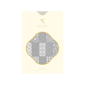 Plaque de tamponnage pour ongles motif flocon de neige de Noël, hiver, irrégulière, motif dentelle, modèle de transfert pour nail art, pour manucure, vente en gros - Product Image 5