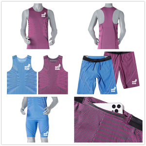 Singlet <span class=keywords><strong>de</strong></span> course personnalisé <span class=keywords><strong>haut</strong></span> <span class=keywords><strong>de</strong></span> <span class=keywords><strong>gamme</strong></span>, à séchage rapide, débardeur <span class=keywords><strong>de</strong></span> marathon, shorts, veste légère, impression par sublimation, survêtement <span class=keywords><strong>de</strong></span> sport pour hommes - Product Image 3