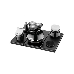 Tondeuse Électrique Rechargeable <span class=keywords><strong>5</strong></span>-en-<span class=keywords><strong>1</strong></span> <span class=keywords><strong>Kemei</strong></span> KM-1009 – Rasoir Nez et Oreilles avec Cinq Têtes Flottantes – Tondeuse à Cheveux - Product Image 6