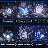 Lámpara de proyección de cielo estrellado LED Música BT Lámpara de proyector de luz de estrella cargada por USB Luz de noche LED