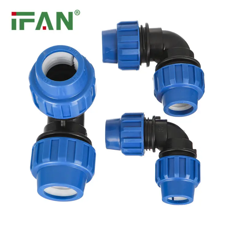 IFAN Pipa Hdpe Irigasi Pertanian Fitting 20Mm 25Mm 32Mm 90 Derajat Siku Fitting Hdpe