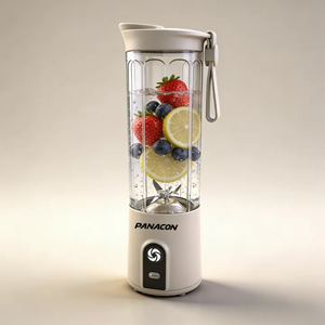 BPA Free Leak Proof Portable 550ml 2000mAh Cordless Ultra High Speed 6 Blades Turbo Mode Personal Smoothie <b>Maker</b> Ice Crusher - Product Image 1