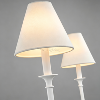 Lustre LED en fer à 4 lumières avec abat-jour en tissu or/noir, télécommande, hauteur réglable, intensité variable, pour salle à manger et éclairage de salon