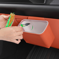 Poubelle de voiture à double couche amovible magnétique, bac de rangement suspendu étanche pour déchets humides et secs, compatible BMW Toyota Honda