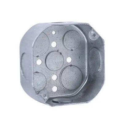 Caixa de dispositivo de junção elétrica de aço galvanizado, 1-1/2, caixa de junção de octogon de aço profundo para conduit