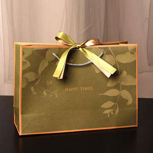 Vente directe d'usine, sac en papier kraft recyclable de bonne qualité avec poignée, nouveau design, vente chaude sur le marché, vêtements, chaussettes, chaussures, fourrure - Product Image 2