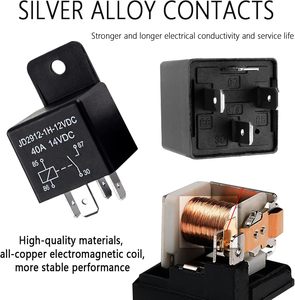 Chất lượng cao 40A 12V xe tiếp sức bốn chân phổ quát với vành đai đúc trở lại cho xe ô tô, xe máy, pin xe ô tô, tàu du lịch - Product Image 6