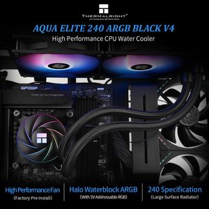 Refroidisseur AIO CPU Thermalright Aqua Elite 240 ARGB <span class=keywords><strong>V4</strong></span> 66,17 CFM 4 broches pour Intel LGA1851/1150/1151/1200/2011/1700 6400RPM - Product Image 2
