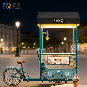 Tricycle à glaces personnalisé avec congélateur intégré pour la <span class=keywords><strong>location</strong></span> touristique - Product Image 1
