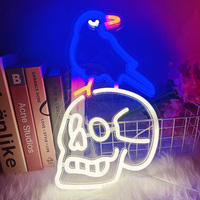 Lampe LED personnalisée USB pour fête en acrylique Lampe murale à néon Éclairage pour chambre d'enfants Bar Décoration murale de Noël Lampe à enseigne au néon