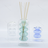 Arôme nouvelle forme Unique 200ml haute Borosilicate luxe vide maison parfum décor verre rotin roseau diffuseur bouteille