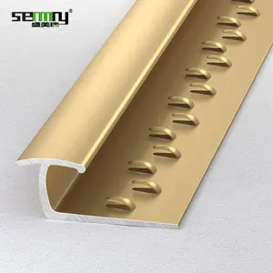 Metal Factory Golden Color Carpet Transition Strips Aluminum Carpet Edge Trim For Carpet