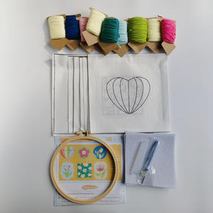 Kit de Broderie Punch Needle DIY : Ensemble Créatif de Sous-Verres Tulipe – Art du Fil Fait Main pour Adultes, <span class=keywords><strong>Loisir</strong></span> Relaxant & Décoration Intérieure - Product Image 5