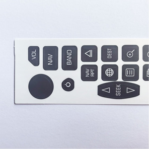 Autocollant de réparation pour bouton radio Cadillac Escalade 2003-2006, adhésif en PVC noir personnalisé - Product Image 3