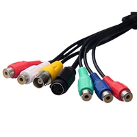 Männlich zu Männlich 15-Pin Mikrofon VGA zu 3XLR Line XLR Buchse/Stecker zu Stecker 9-Pin D-Sub in Snake VGA zu AV VGA zu S-Video RCA Adapter