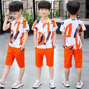 Conjunto de Ropa de Verano para Niños, Conjunto de 2 Piezas de Manga Corta para Niños, Ropa para Niños Grandes al por Mayor - Product Image 5