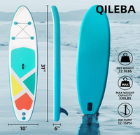 Planche de paddle gonflable (SUP) en EVA, couleur personnalisée, sac écologique, stable, durable, pour le surf en mer