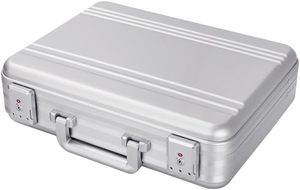 Maletín Pequeño <span class=keywords><strong>de</strong></span> Aluminio <span class=keywords><strong>de</strong></span> 14.5X10.6X4.5 Pulgadas, <span class=keywords><strong>Caja</strong></span> <span class=keywords><strong>de</strong></span> <span class=keywords><strong>Herramientas</strong></span> Metálica, Maletín para Dinero, Maletín Delgado para Portátil <span class=keywords><strong>de</strong></span> 14 Pulgadas para Hombre, Maletín Plateado - Product Image 3