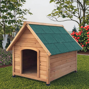 SDD004 Wooden Dog House Eco-friendly Fir Wood Kennel Waterproof Roof for Small Medium Large Dogs Factory Direct - Product Image 3