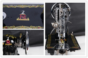 Jukky điển hình nóng bán tại thị trường Châu Phi may vải may máy với chất lượng tốt hộ gia đình bằng gỗ nhựa trường hợp mesin jahit - Product Image 6