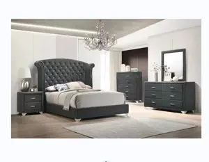 Hoge Kwaliteit Mooie Luxe Master Slaapkamer Meubelset Modern Kingsize Bed Voor Slaapkamer Set