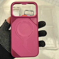 Coques de téléphone BAILI Factory Cool Creative Mech Armor Cellular Mesh Cooling pour iPhone 14/15 PLUS, magnétiques, anti-chute.