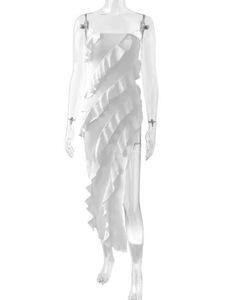 Abito a forma di onda alla moda <span class=keywords><strong>Sexy</strong></span> elegante vestito Casual Modulare alta <span class=keywords><strong>Sexy</strong></span> abiti da donna 2025 <span class=keywords><strong>abbigliamento</strong></span> donna - Product Image 4