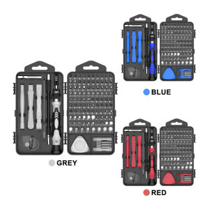 Yiyun MT-ST124in1 Kit de Herramientas de Precisión para Electrónica de 101 Piezas, Plástico y Acero CRV, Acabado Natural, <span class=keywords><strong>Destornillador</strong></span> Magnético OEM - Product Image 4