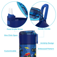 Nouvelle conception, bouteille d'eau de sport sans BPA, bouteille d'eau en plastique pour enfants, bouteille d'eau à sublimation 2027