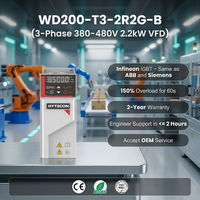 Variateur de fréquence compact HYTECON WD200-T3-2R2G-B 2,2 kW 3 CV pour moteur AC 380 V triphasé