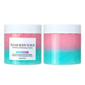 Hàn Quốc Hai Tone Cơ Thể Scrubber Tẩy Tế Bào Chết Chà 250G Unisex Skincare OEM ODM Nhà Máy Tùy Biến Dịch Vụ - Product Image 6