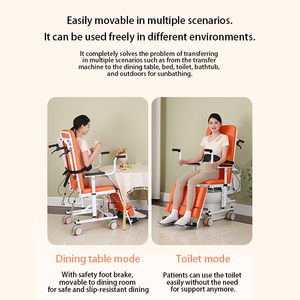 <span class=keywords><strong>Silla</strong></span> de Ruedas para Inodoro Impermeable WCHT-YWJ-06, Inodoro Portátil para Pacientes, Cama de Transferencia, Suministros Esenciales para <span class=keywords><strong>Baño</strong></span> y Rehabilitación - Product Image 6