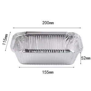 Wholesale 620ml Wholesale High Quality Silver Colors Disposable Party Catering Aluminium Foil Tray