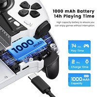 Gamegaga STK-7011 Joystick Telescópico con Efecto Hall, Luz RGB, Control Inalámbrico para Juegos Móviles, Compatible con Android, iOS, Switch2 y PC