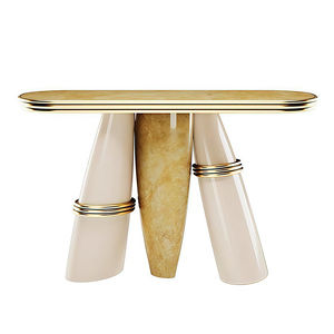 Table console de luxe moderne italienne, écologique, en bois massif, design artistique, villa, salon, haut de gamme, sur mesure - Product Image 5