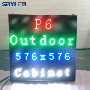 Écran LED extérieur étanche, armoire d'affichage LED, 6 mm SMD, grand écran LED P6 576x576 mm, publicité numérique <span class=keywords><strong>pour</strong></span> l'extérieur - Product Image 2