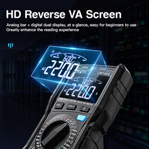 <span class=keywords><strong>ESR</strong></span>およびNCVテストメーター機能を備えたDM100CデジタルスマートマルチメータープロフェッショナルオートレンジAC/DCトランジスタテスター - Product Image 2