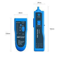 Dtech Rj45 Rj11 Testeur de câbles téléphoniques LAN Détecteur de lignes réseau multifonctionnel