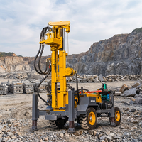 Foreuse pneumatique pour puits d'eau, alimentée au diesel, moteur Yuchai 77,3 kW, pour le forage de mine et de carrière en surface