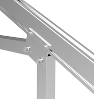 Support de montage au sol pour panneaux solaires PV en aluminium de type N, facile à installer, SunX-Tech