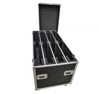 Flight-case de stockage de LED double TV à usage intensif personnalisé boîtier de haut-parleur de puissance étanche en plastique EVA aluminium métal matériaux OEM/ODM