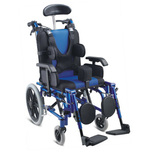 Fauteuil roulant manuel en alliage d'aluminium réglable en hauteur et confortable pour enfants atteints de paralysie cérébrale Foshan Oriental FS958LBCGPY - Product Image 1