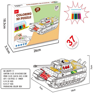 Set <span class=keywords><strong>Puzzle</strong></span> 3D per Colorare e Dipingere, Arte e Artigianato per Bambini, Regalo Creativo e Divertente Fai-da-Te per Ragazze e Ragazzi - Product Image 6