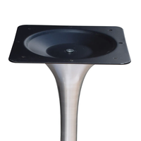 Base de table à manger tulipe en fonte d'aluminium de haute qualité Pieds de table trompette Ensemble d'extérieur