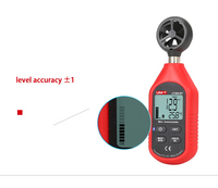 Anemómetro de mano UT363 UT363BT, medidor digital de velocidad del viento, medidor de temperatura, pantalla LCD, flujo de aire