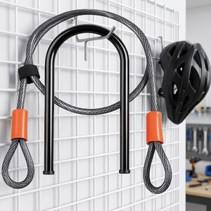 <span class=keywords><strong>Candado</strong></span> en U <span class=keywords><strong>Kryptonite</strong></span> Kryptolok Estándar de 12.7mm para Bicicleta con Soporte FlexFrame-U y Cable de Seguridad KryptoFlex 410 de 10mm con Bucle, Resistente a la Oxidación - Product Image 5