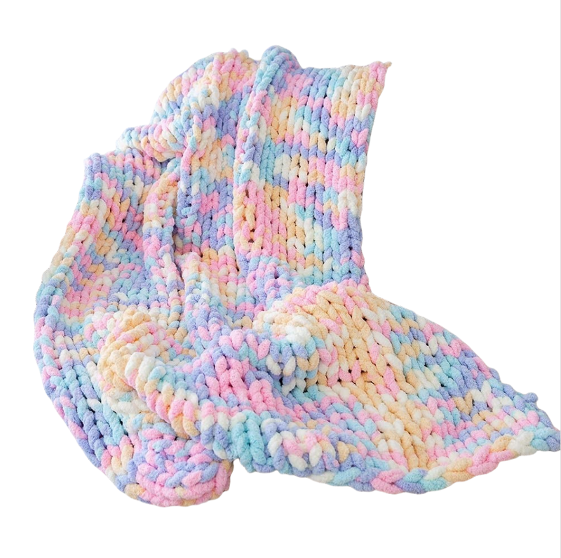 Colorful Soft Blanket chenille Blanket many